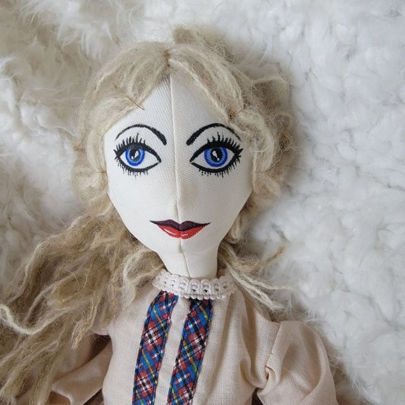 Vintage Handmade Hand Sewn Rag Doll - Picture 3 of 8